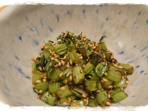 もったいない!!わさび菜の茎のふりかけ